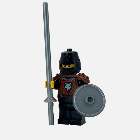 Wolf Pack Jousting Knight - Custom LEGO Castle Minifigure
