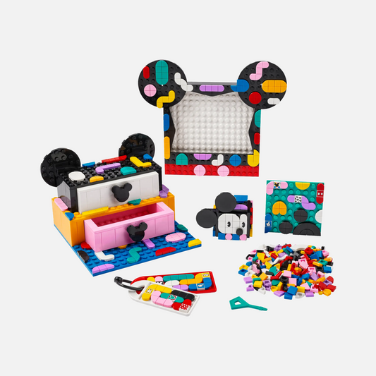 Mickey Mouse & Minnie Mouse Back-to-School Project Box – LEGO® DOTS Set (41964)