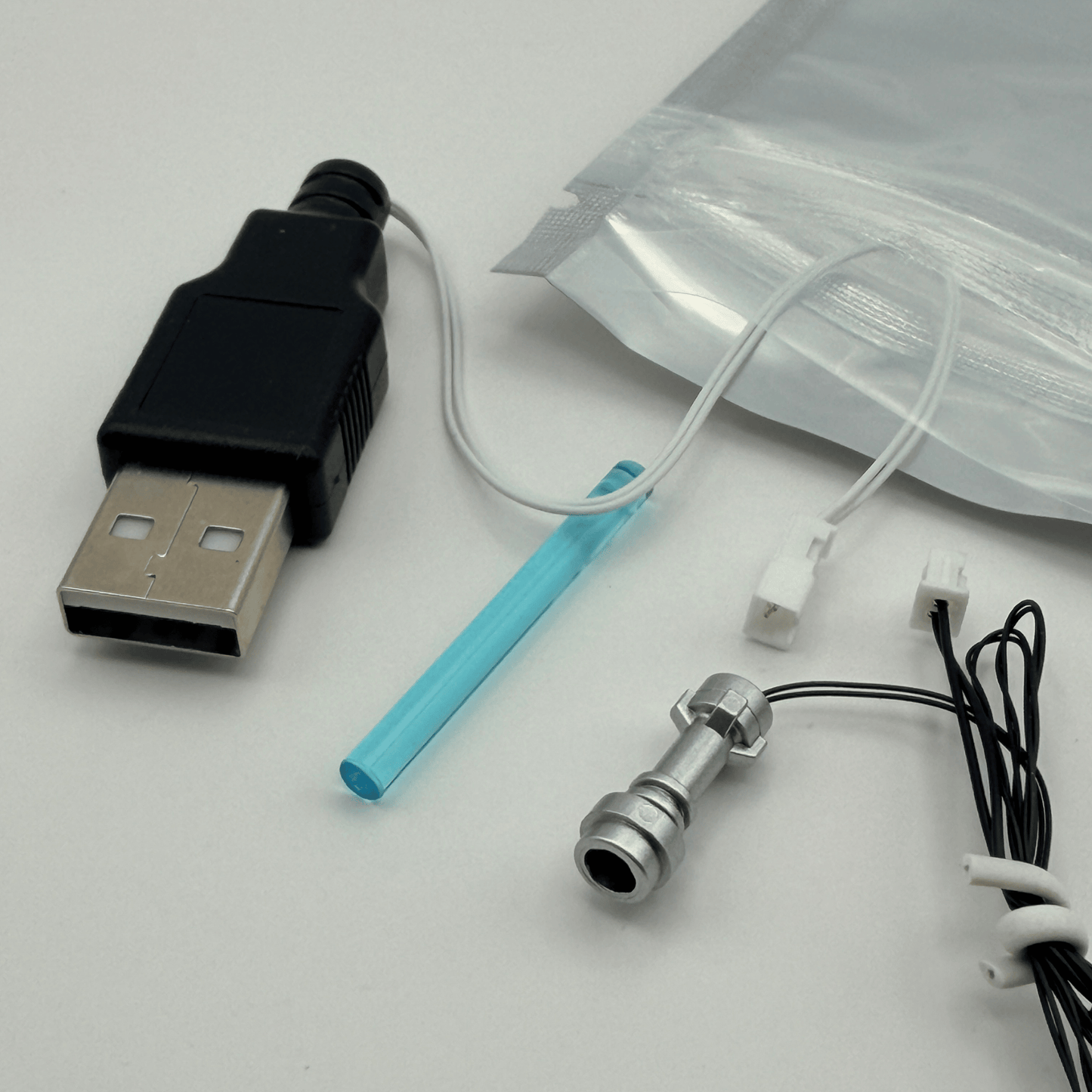 Light-up Blue Lightsaber - Minifigure Accessory