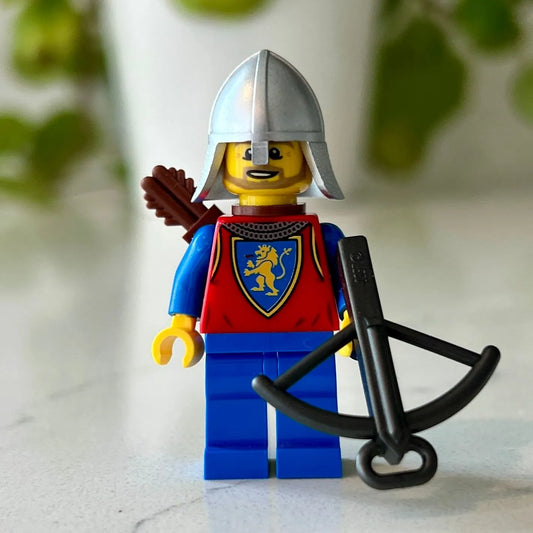 Crossbow Man "Lion Knight" Custom LEGO Castle Minifigure