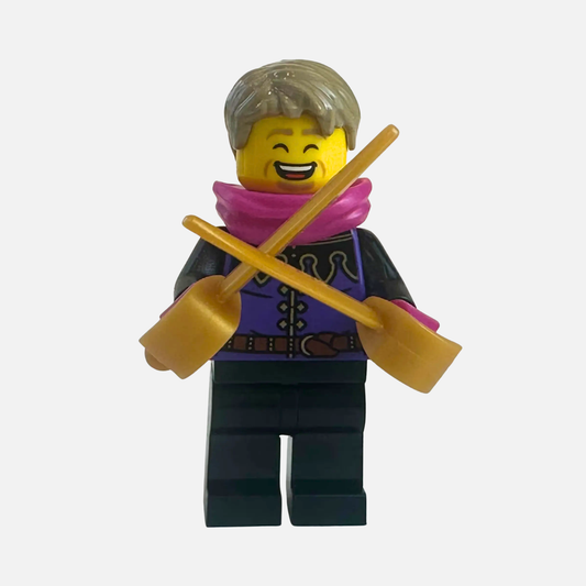 Duelist "Violet Vanguard" Custom LEGO Castle Minifigure