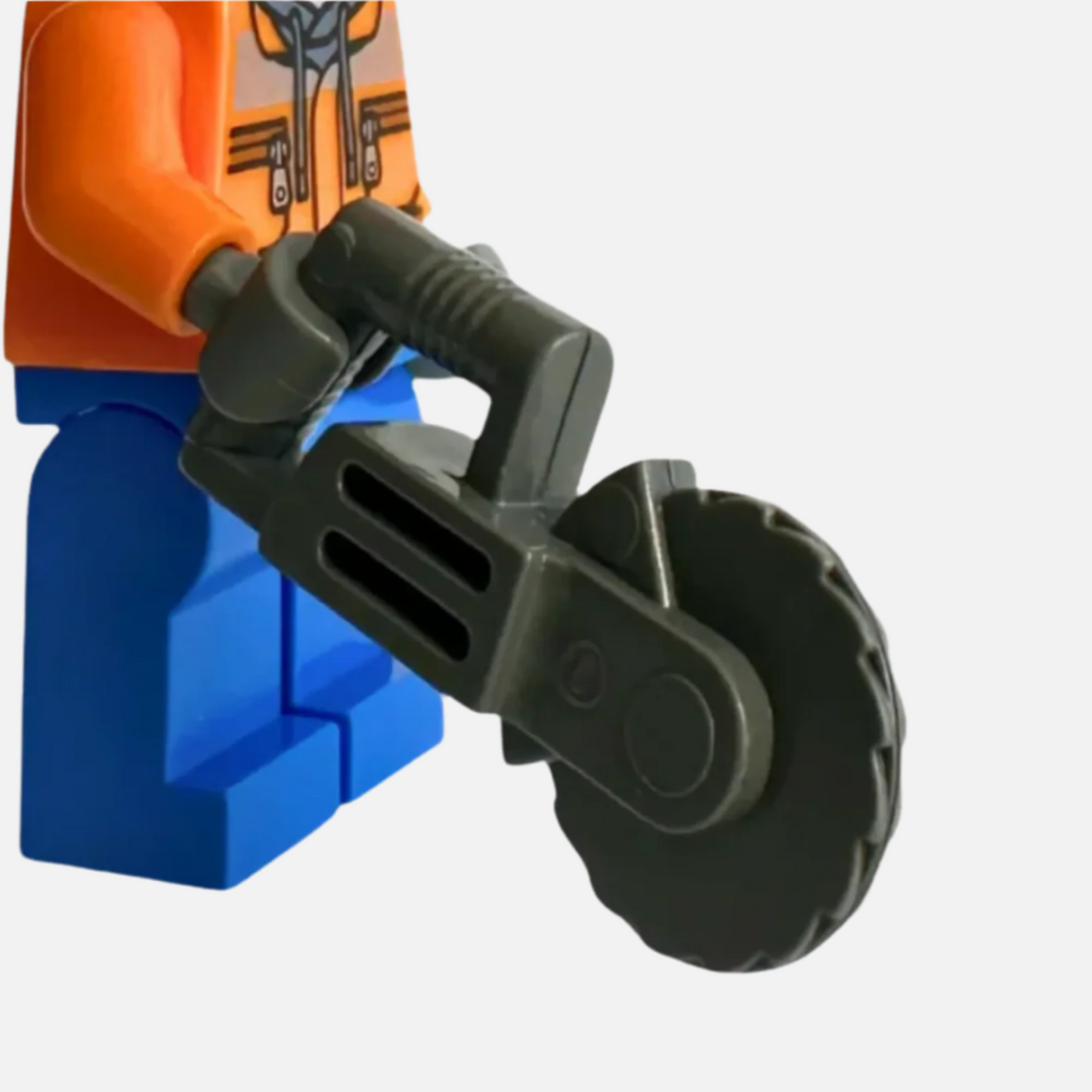 Construction Worker with Cutoff Saw - LEGO Minifigure