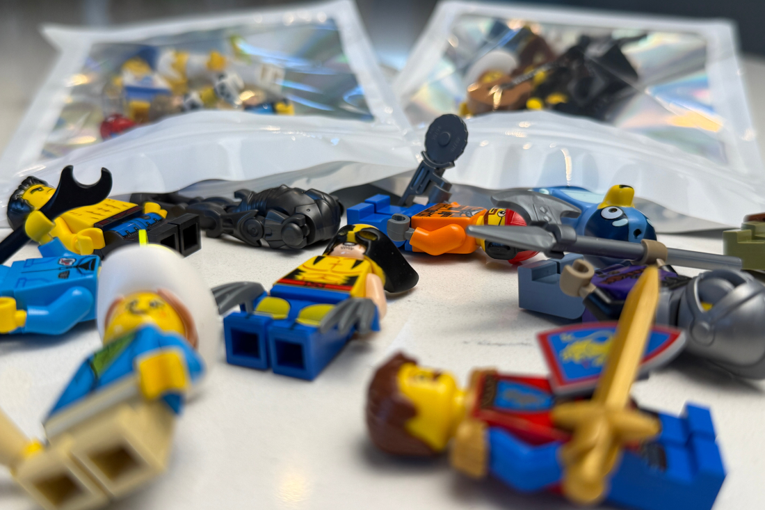 Assorted LEGO minifigures available individually.