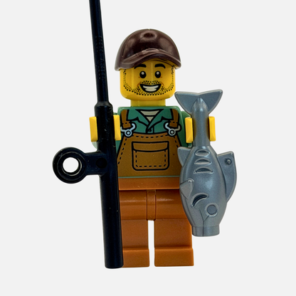 Fisherman (Fishing & Outdoors) – Custom LEGO Minifigure