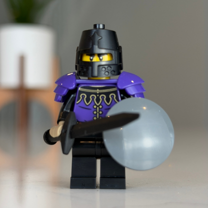 Knight "Violet Vanguard" Custom LEGO Castle Minifigure