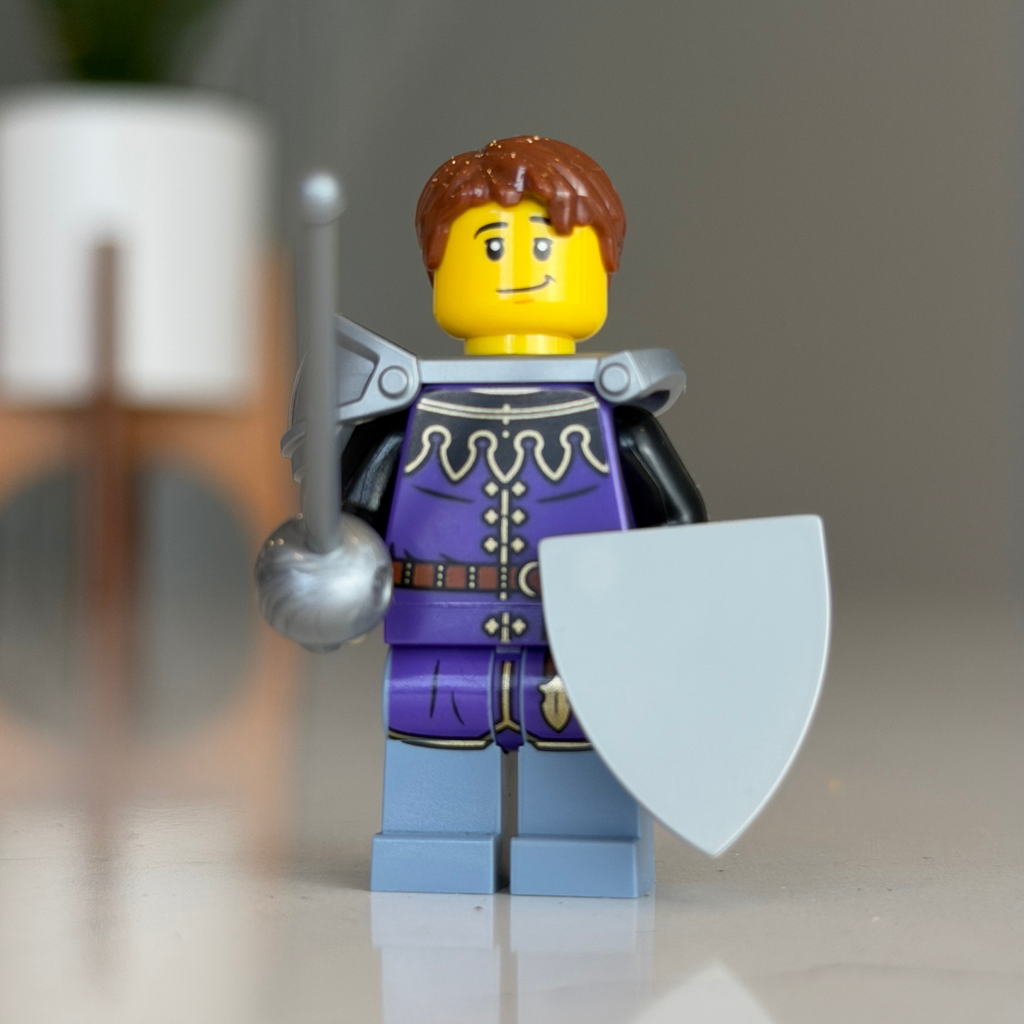 Prince "Violet Vanguard" Custom LEGO Castle Minifigure