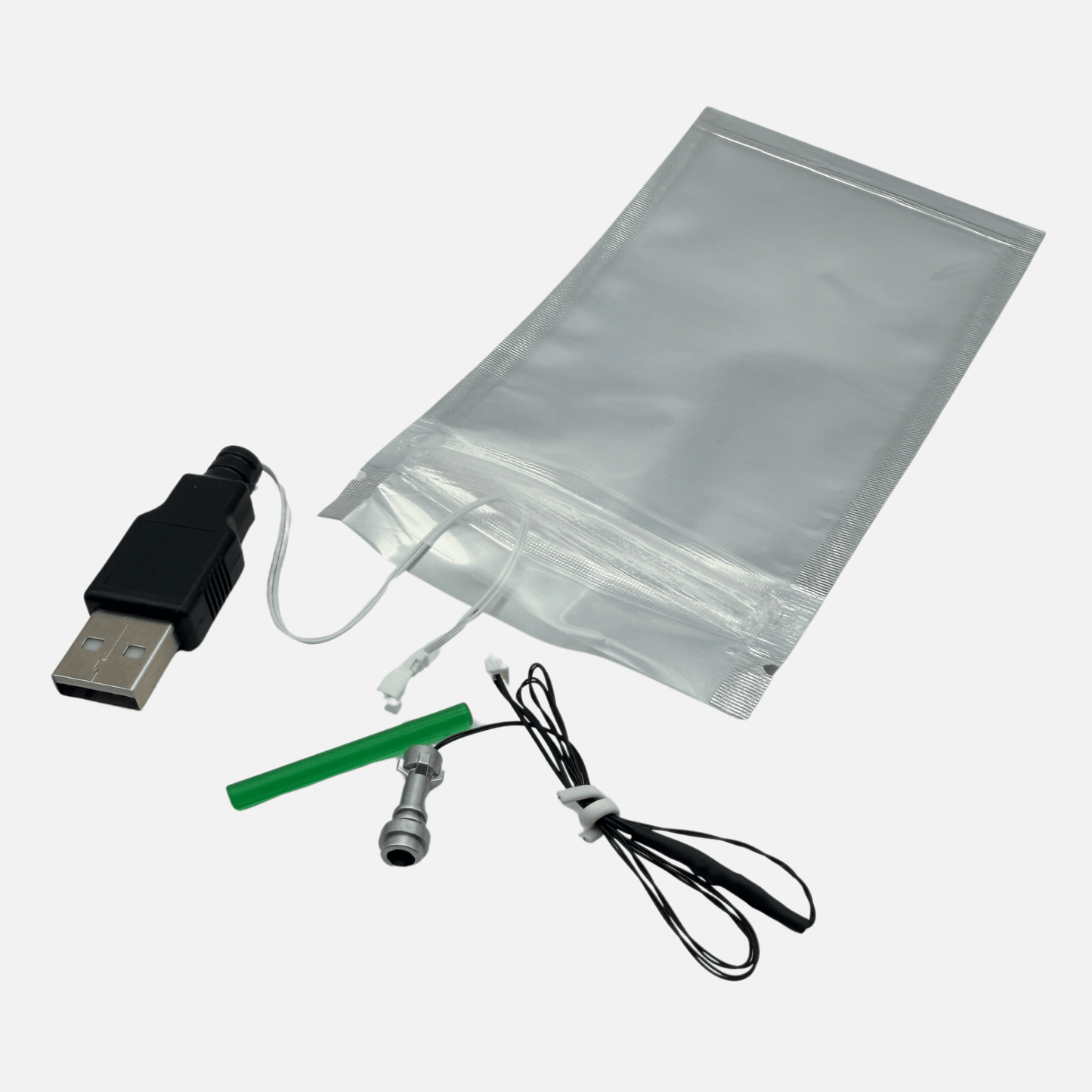 Light-up Green Lightsaber - Minifigure Accessory