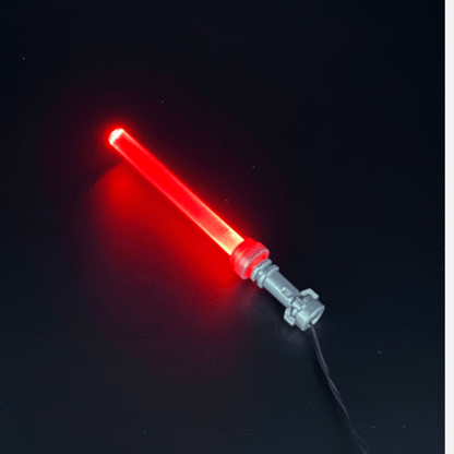 Light-up Red Lightsaber - Minifigure Accessory