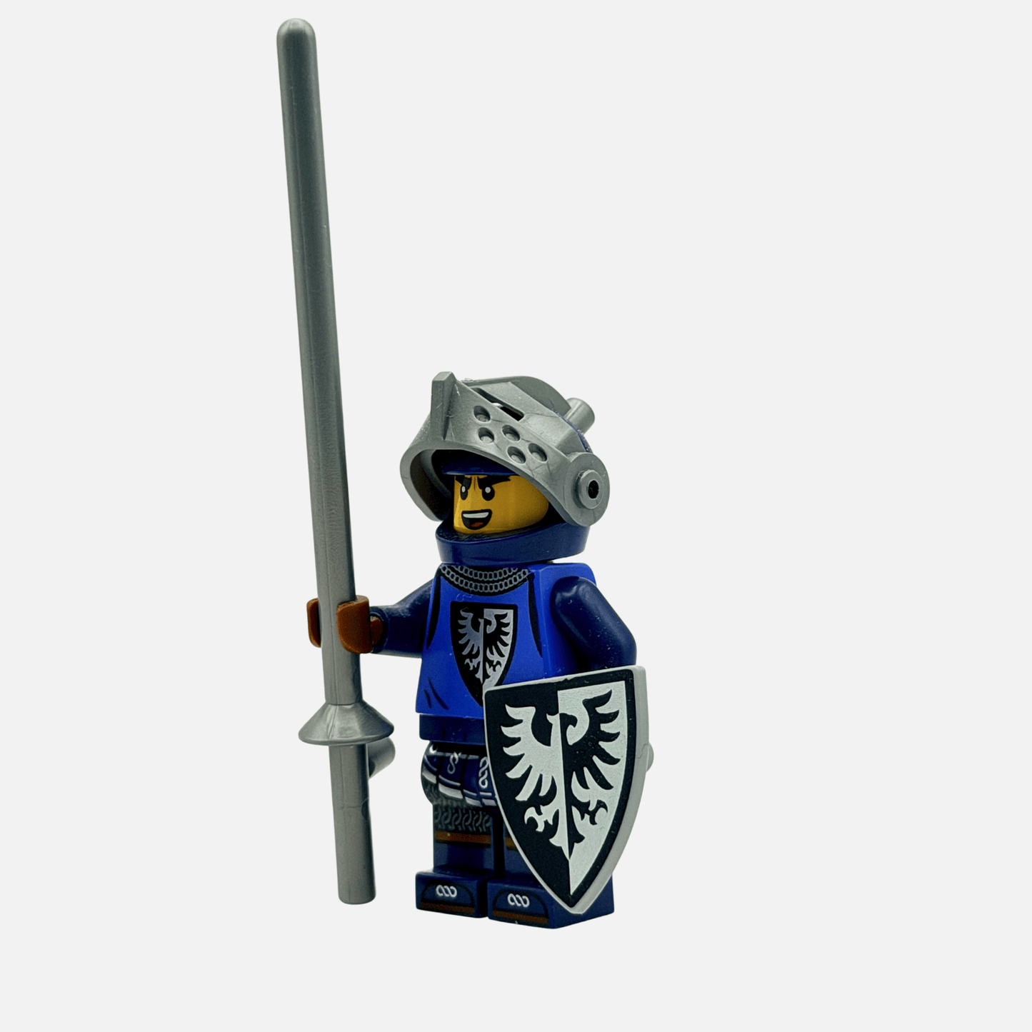 Black Falcons Jousting Knight - Custom LEGO Castle Minifigure
