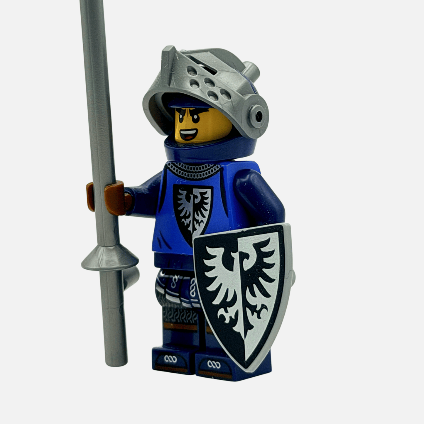 Black Falcons Jousting Knight - Custom LEGO Castle Minifigure