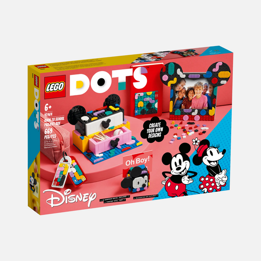 Mickey Mouse & Minnie Mouse Back-to-School Project Box – LEGO® DOTS Set (41964)