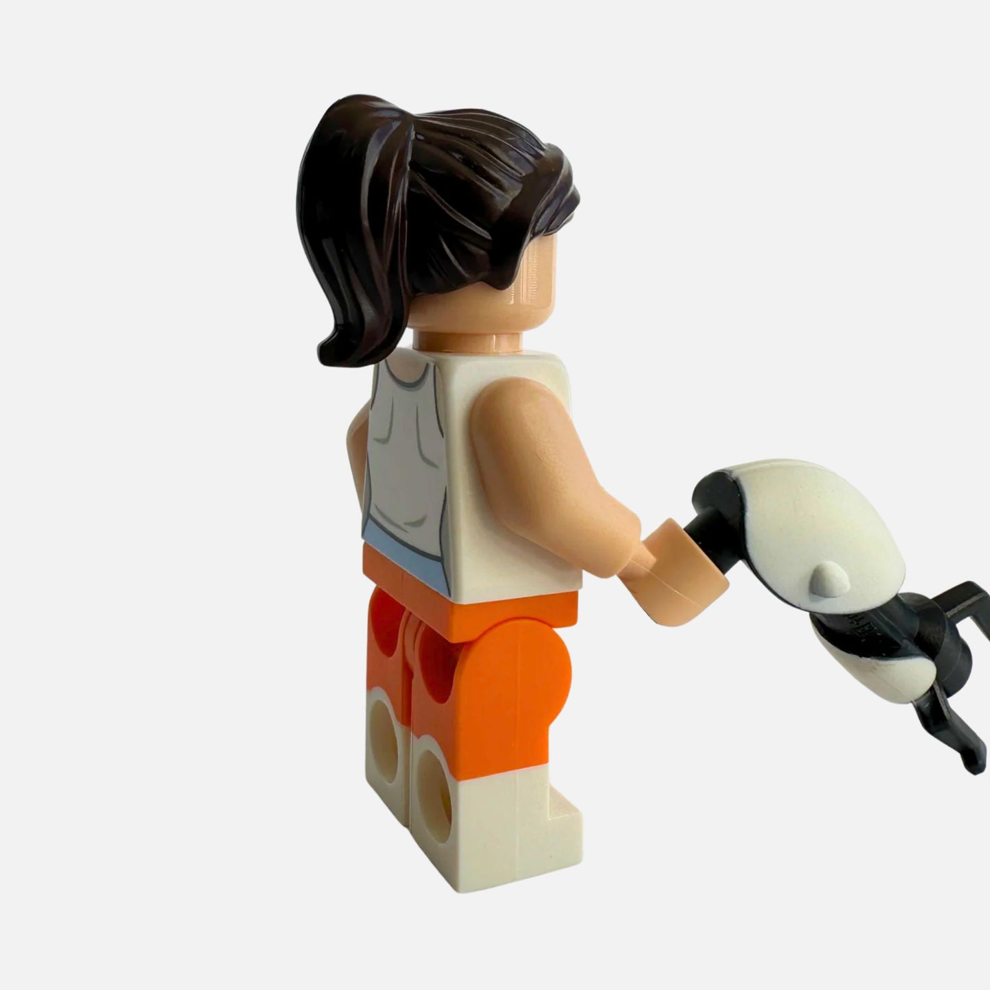 Chell with ASHPD - Portal 2 LEGO Minifigure with Portal Gun