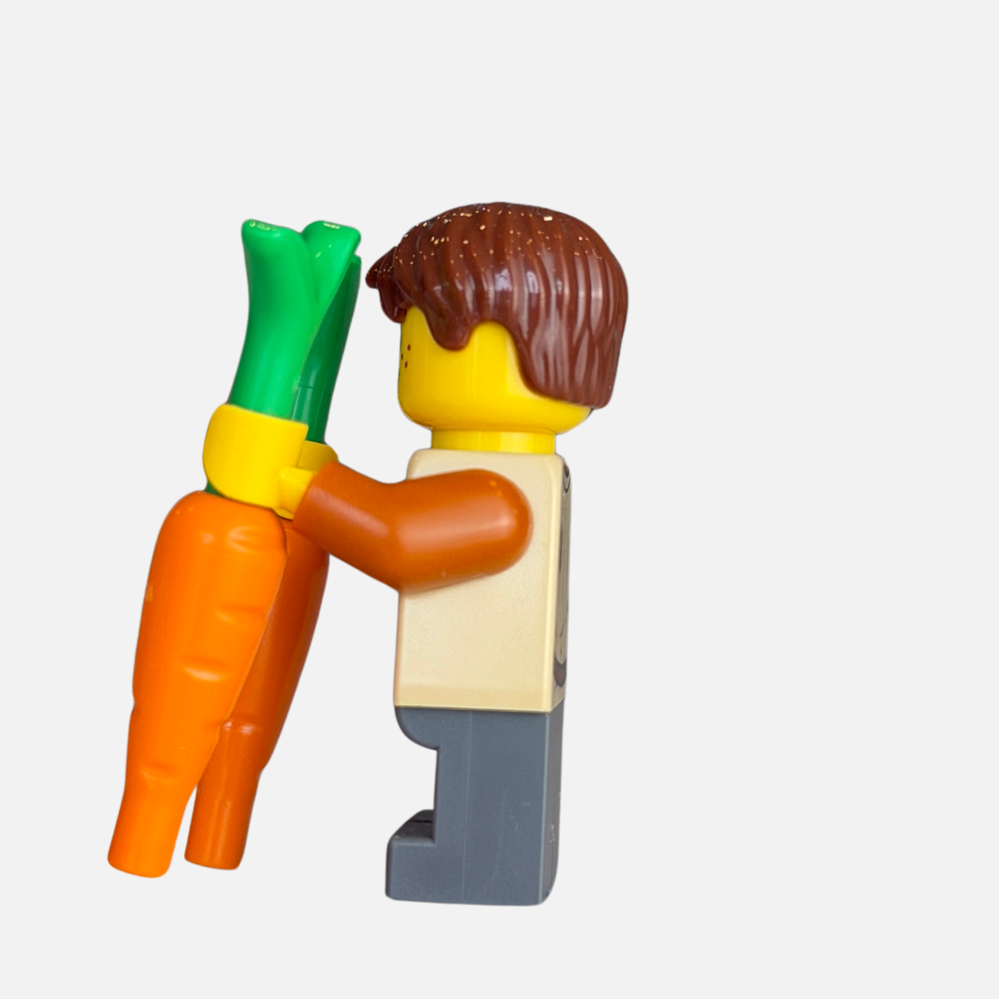 Carrot Farmer Boy "Peasant" Custom LEGO Castle Minifigure