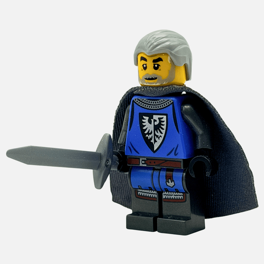 Black Falcons Captain - Custom LEGO Castle Minifigure