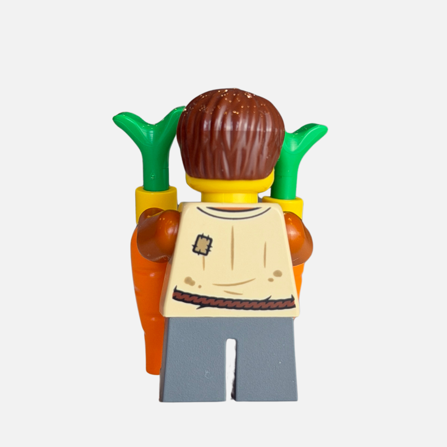 Carrot Farmer Boy "Peasant" Custom LEGO Castle Minifigure