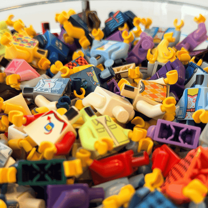 Build a Minifig Kit - Authentic LEGO Minifigure Parts Pack for Parties, Events & Creative Play