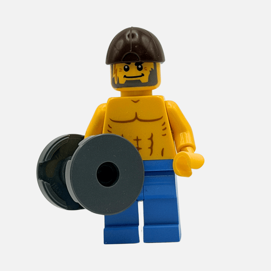 Weightlifter - Custom LEGO Minifigure - Dumbbell Gymbro