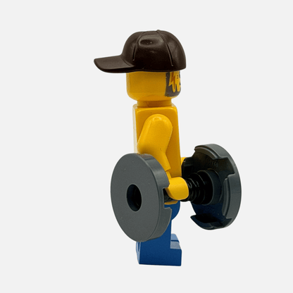 Weightlifter - Custom LEGO Minifigure - Dumbbell Gymbro