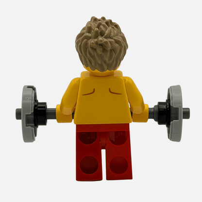 Weightlifter - Custom LEGO Minifigure - Barbell Gymbro