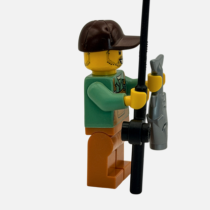 Fisherman (Fishing & Outdoors) – Custom LEGO Minifigure