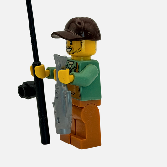 Fisherman (Fishing & Outdoors) – Custom LEGO Minifigure
