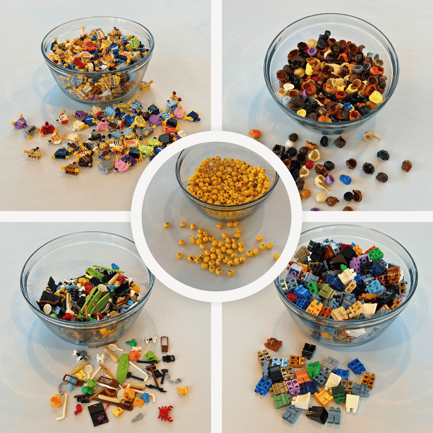 Build a Minifig Kit - Authentic LEGO Minifigure Parts Pack for Parties, Events & Creative Play