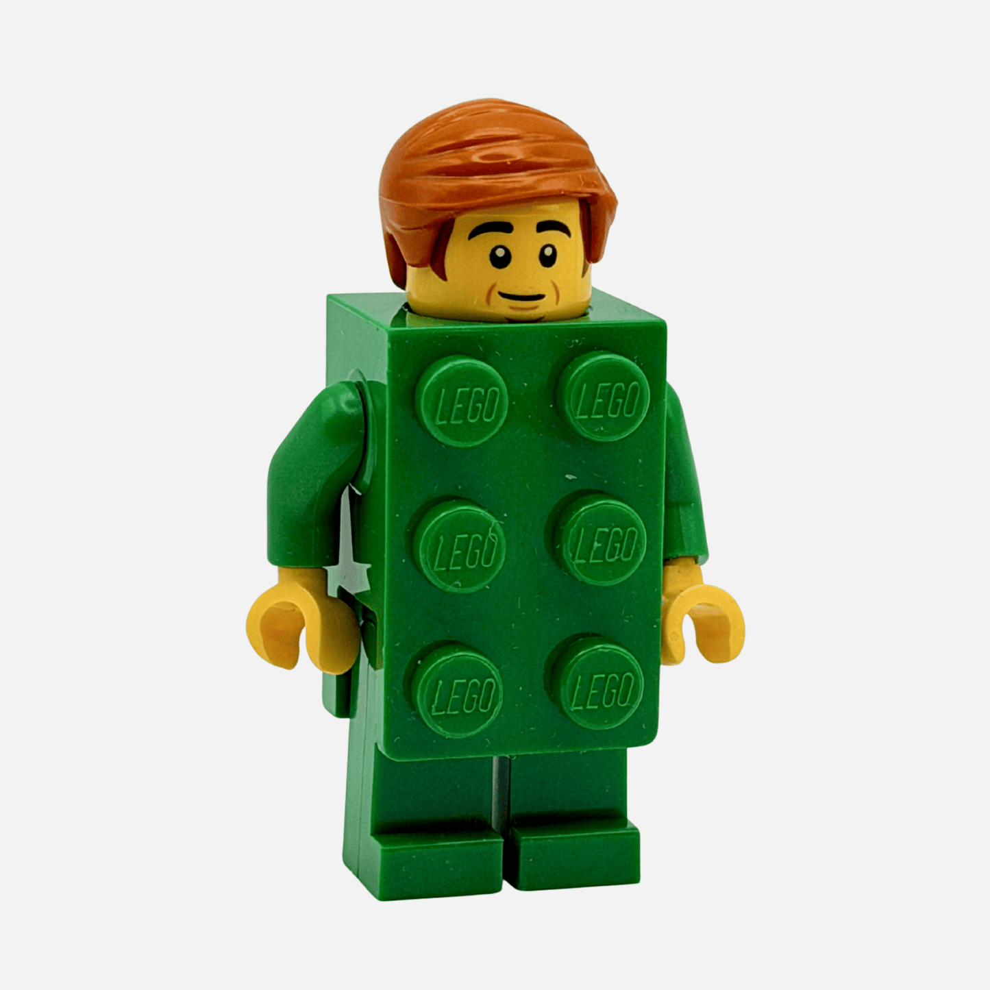 Brick Costume Man – Green LEGO Minifigure