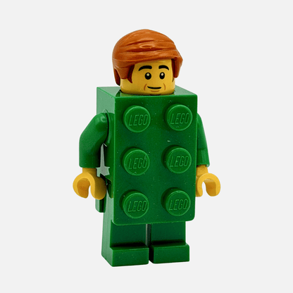 Brick Costume Man – Green LEGO Minifigure