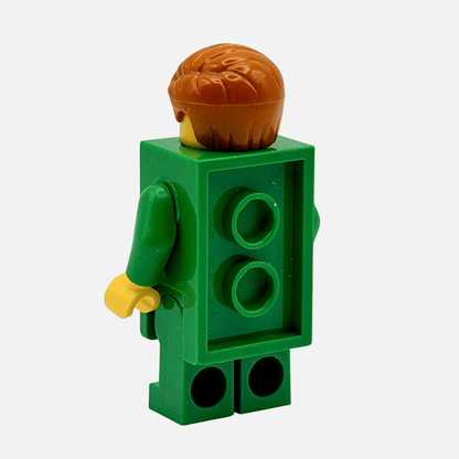Brick Costume Man – Green LEGO Minifigure
