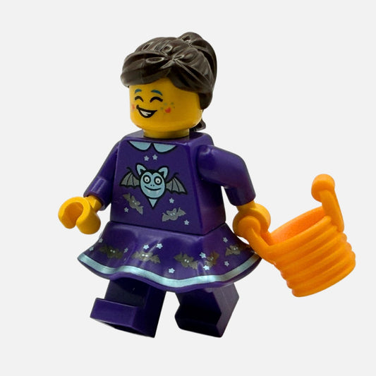 Trick or Treater Girl - Custom LEGO Halloween Minifigure