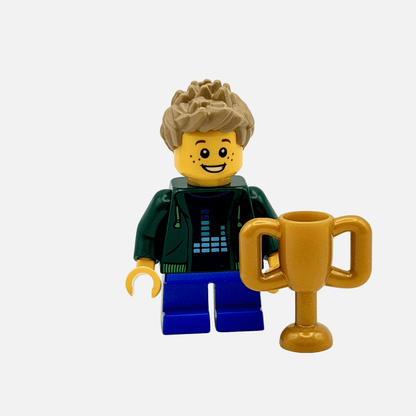 First Place Trophy Winner Boy – Custom LEGO Minifigure