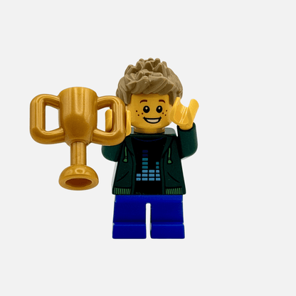 First Place Trophy Winner Boy – Custom LEGO Minifigure