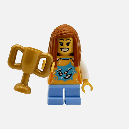 First Place Trophy Winner Girl – Custom LEGO Minifigure